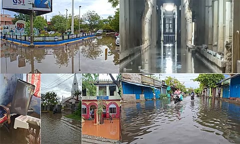 தூத்துக்குடி: வீடுகள், கோவிலுக்குள் புகுந்த மழைநீரால் மக்கள் அவதி- காயல்பட்டினத்தில் 15.4 செ.மீ. மழை பெய்தது