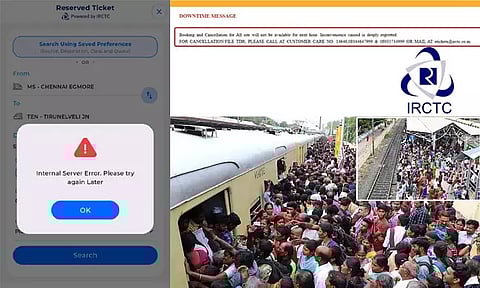 ஒரேநேரத்தில் தட்கல் முன்பதிவு செய்ய ஏராளமானோர் முயற்சி.. முடங்கிய ரெயில்வே இணையதளம்