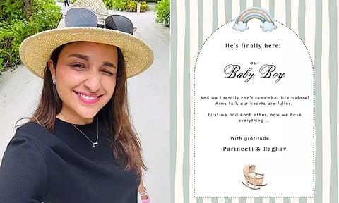 Actress parineeti chopra welcomes a baby boy