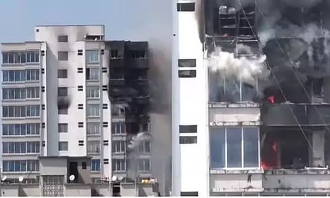 மும்பை; வணிக மையத்தில் பயங்கர தீ விபத்து- மீட்பு பணிகள் தீவிரம்