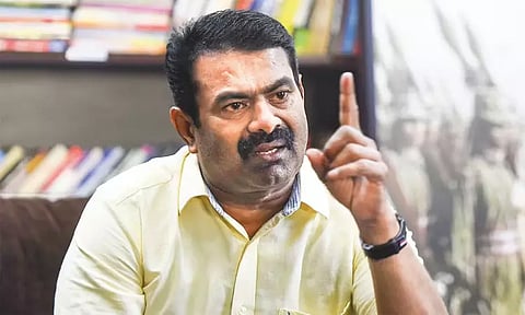 நெல்மூட்டைகள் மழையில் நனைந்து வீணாவதற்கு பெயர்தான் திராவிட மாடலா? - சீமான் கேள்வி