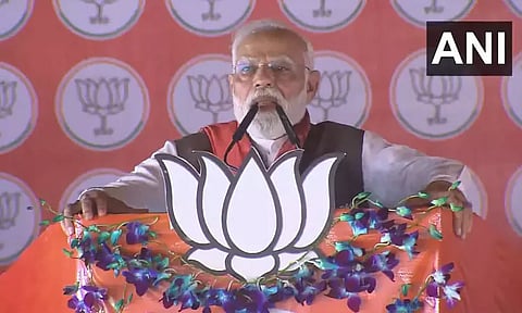 ஊழல் வழக்குகளில் வெளியே வந்தவர்கள் எதிர்கட்சியினர் - பிரதமர் மோடி பேச்சு