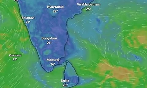 ஆழ்ந்த காற்றழுத்த தாழ்வு பகுதியாக வலுப்பெற்றது