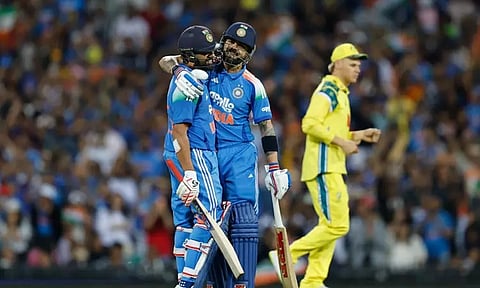 ஒருநாள் கிரிக்கெட்: சச்சின் - கங்குலியின் மாபெரும் சாதனையை சமன் செய்த விராட் - ரோகித்