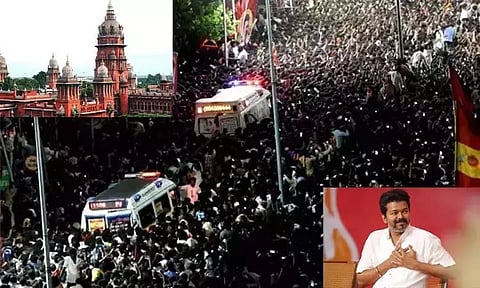 கரூர் கூட்ட நெரிசல் தொடர்பான 6 வழக்குகள்: சென்னை ஐகோர்ட்டில் இன்று விசாரணை