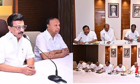 திமுக கூட்டணிகளுடன் முதல்-அமைச்சர் மு.க.ஸ்டாலின் ஆலோசனை