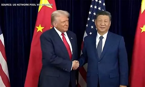 சீன அதிபர் ஜின்பிங்குடன் - அமெரிக்க அதிபர் டிரம்ப் சந்திப்பு