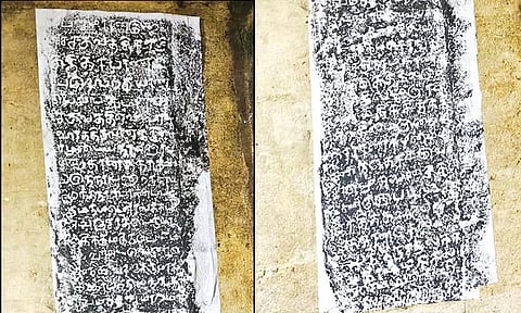 தேவகோட்டை அருகே 13-ம் நூற்றாண்டை சேர்ந்த கல்வெட்டுகள் கண்டெடுப்பு