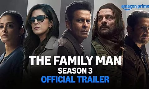 “தி பேமிலி மேன் 3” வெப் தொடரின் டிரெய்லர் வெளியானது!