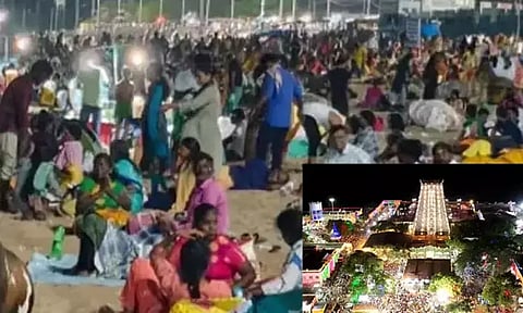 திருச்செந்தூர் கோவில் கடற்கரையில் பக்தர்கள் தங்க தடையில்லை - மாவட்ட எஸ்.பி. தகவல்