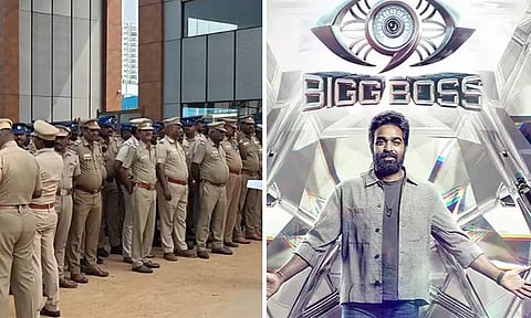 பிக் பாஸ் நிகழ்ச்சிக்கு எதிராக போராட்டம்- போலீஸார் குவிப்பு