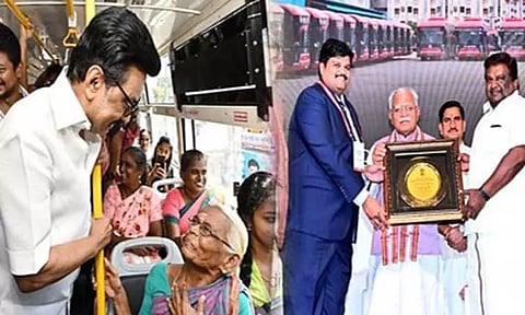 தேசிய விருது: சென்னை மாநகர போக்குவரத்து கழகத்துக்கு முதல்-அமைச்சர் மு.க.ஸ்டாலின் பாராட்டு