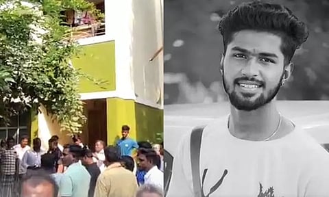 திருச்சி காவலர் குடியிருப்பில் இளைஞர் ஓட ஓட வெட்டிக்கொலை