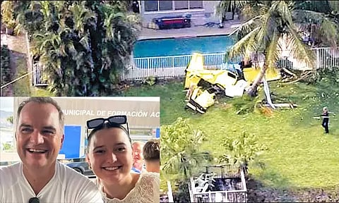 அமெரிக்காவில் சிறிய ரக விமானம் தரையில் விழுந்து விபத்து ; தந்தை - மகள் பலி