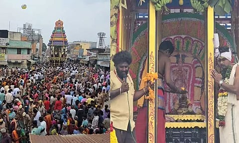 திருவண்ணாமலை அருணாசலேஸ்வரர் கோவிலில் பராசக்தி அம்மன் தேர் வெள்ளோட்டம்