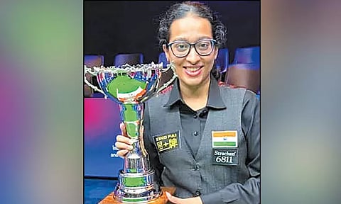 உலக ஸ்னூக்கர் சாம்பியன்ஷிப்: தமிழக வீராங்கனை ‘சாம்பியன்’