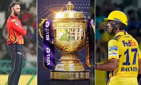 ஐ.பி.எல்.: ரவீந்திரா முதல் மேக்ஸ்வெல் வரை.. 10 அணிகளும் விடுவித்துள்ள வீரர்களின் முழு விவரம்