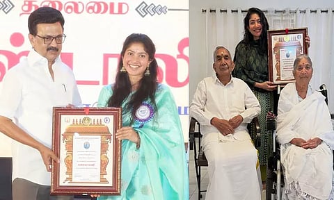 கலைமாமணி விருது புகைப்படங்களை வெளியிட்டு சாய் பல்லவி விளக்கம்