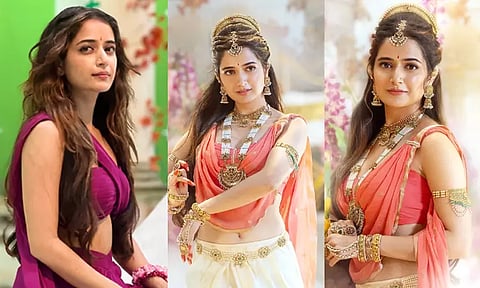 GathaVaibhava...Aashika Ranganath shares photos from the shooting