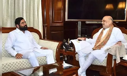 பா.ஜனதா- சிவசேனா மோதல்: அமித்ஷாவுடன் ஏக்நாத் ஷிண்டே சந்திப்பு