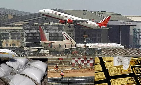 மும்பை விமான நிலையத்தில் ரூ. 53 கோடி மதிப்புள்ள தங்கம், போதைபொருள் பறிமுதல் - 20 பேர் கைது