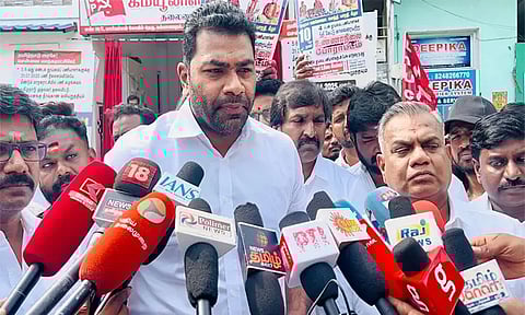 சமூக நீதி அரசு ஆதிதிராவிட மக்களுக்கு அராஜகத்தை நிகழ்த்தி வருகிறது: ஆதவ் அர்ஜுனா பேட்டி