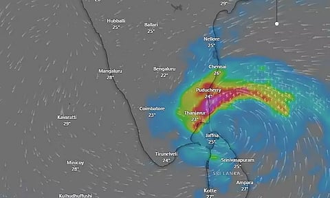 டிட்வா புயல் நாளை மாலைக்குப்பின் வலுவிழக்கும்; வானிலை ஆய்வு மையம்