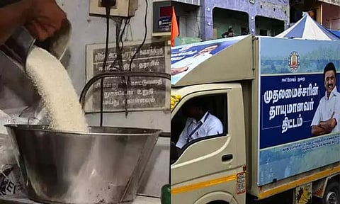 சேலத்தில் 1.10 லட்சம் பேருக்கு வீடு தேடி ரேஷன் பொருட்கள் வினியோகம்