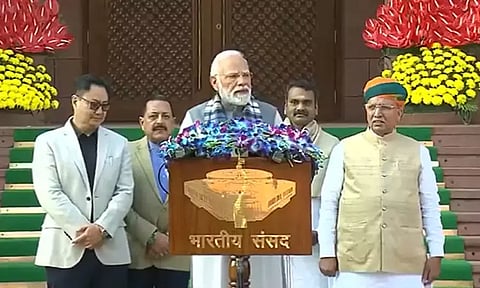 நாடாளுமன்றத்தில் எந்த விஷயம் பற்றியும் விவாதிக்கலாம்: செய்தியாளர்கள் சந்திப்பில் பிரதமர் மோடி பேச்சு