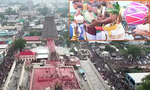 16 ஆண்டுகளுக்கு பிறகு நடைபெற்ற ஆதி கும்பேஸ்வரர் கோவில் கும்பாபிஷேகம்