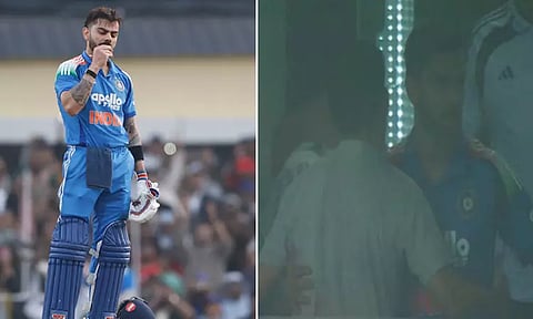 சதமடித்து அசத்திய விராட்.. ஆட்டமிழந்து சென்றதும் ஓய்வறையில் கம்பீர் செய்த செயல்.. வைரல்