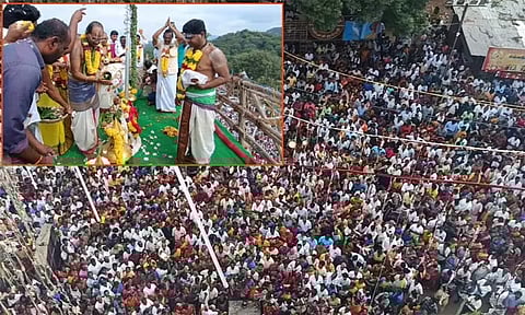 சேலம்: காருவள்ளி பிரசன்ன வெங்கட்ரமண சுவாமி கோவில் கும்பாபிஷேக விழா