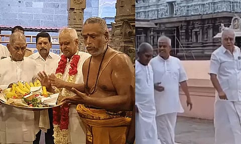 திருவண்ணாமலை கோவிலில் இளையராஜா வழிபாடு