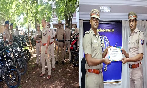 திருநெல்வேலியில் சிறப்பாக பணியாற்றிய போலீசாருக்கு எஸ்.பி. பாராட்டு
