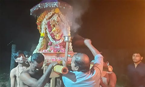 கொட்டாரம் வடுகன்பற்று அகஸ்தீஸ்வரர் கோவிலில் நடராஜர் வாகன பவனி