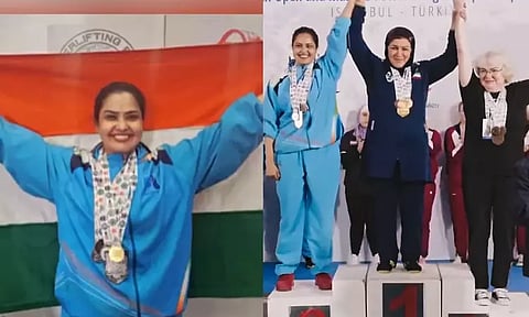 Tollywood actress Pragathi creates history with Gold at Asian Powerlifting
