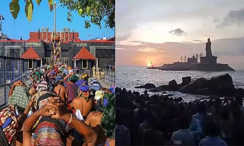 கன்னியாகுமரிக்கு அய்யப்ப பக்தர்களின் வருகை அதிகரிப்பு