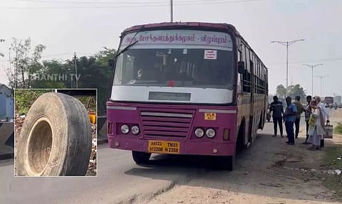 ராணிப்பேட்டை: அரசு பேருந்தின் சக்கரம் கழன்று ஓடியதால் பரபரப்பு - பெரும் விபத்து தவிர்ப்பு