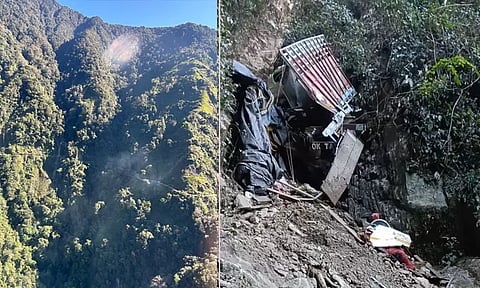 அருணாசலபிரதேசத்தில் 1,000 அடி பள்ளத்தில் லாரி கவிழ்ந்து விபத்து: பலி எண்ணிக்கை 21 ஆக உயர்வு