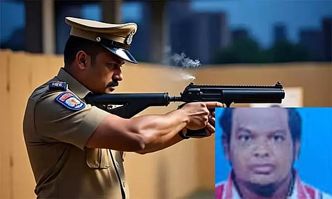 சென்னை: போலீசாரை தாக்கிவிட்டு தப்பியோட முயன்ற ரவுடி சுட்டுப்பிடிப்பு