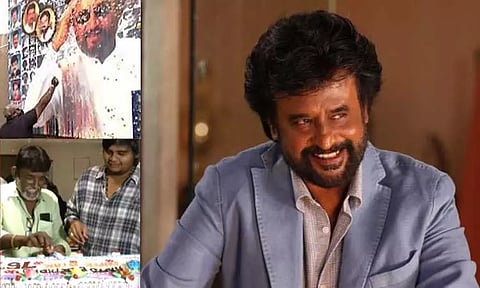 "படையப்பா" ரீ-ரிலீசையொட்டி ரசிகர்கள் கேக் வெட்டி கொண்டாட்டம்