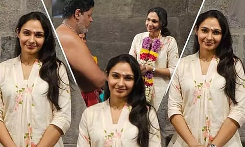 திருவண்ணாமலை அருணாசலேஸ்வரர் கோவிலில் நடிகை ஆண்ட்ரியா சாமி தரிசனம்