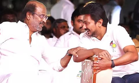 “சூப்பர் ஸ்டார்” ரஜினிக்கு பிறந்த நாள் வாழ்த்து தெரிவித்த உதயநிதி ஸ்டாலின்