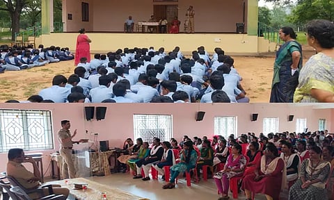 பள்ளி, கல்லூரி மாணவர்களுக்கு சைபர் குற்றங்கள் குறித்து விழிப்புணர்வு