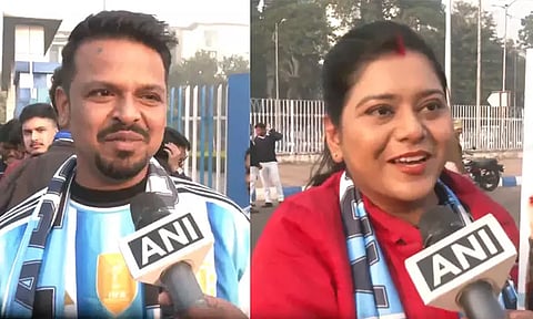 மெஸ்ஸியை பார்க்கும் ஆவலில்... தேன் நிலவை ரத்து செய்து விட்டு வந்த புதுமண தம்பதி