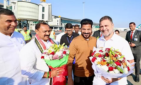 மெஸ்ஸியை காண ஐதராபாத் சென்றடைந்த ராகுல் காந்தி