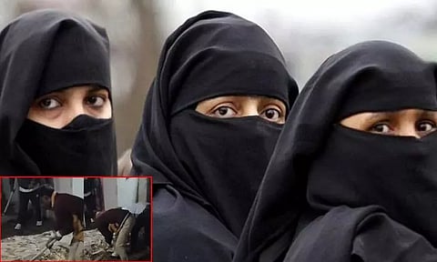 புர்கா அணியாமல் வீட்டை விட்டு வெளியே சென்றதால் ஆத்திரம்; மனைவி, 2 மகள்களை கொன்று புதைத்த நபர்