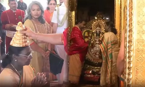 வேலூர் பொற்கோவிலில் ஜனாதிபதி திரவுபதி முர்மு சாமி தரிசனம்