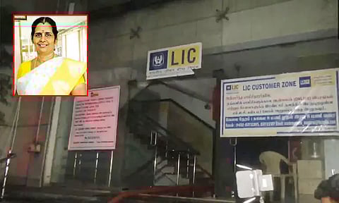 மதுரையில் எல்.ஐ.சி. அலுவலகத்தில் இரவில் தீ விபத்து; பெண் மேலாளர் பலி