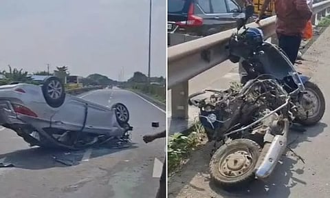 விழுப்புரம்: ஸ்கூட்டர் மீது கார் மோதி விபத்து - கல்லூரி மாணவி பலி